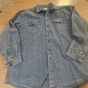 LL Bean Denim Button-Up Shirt